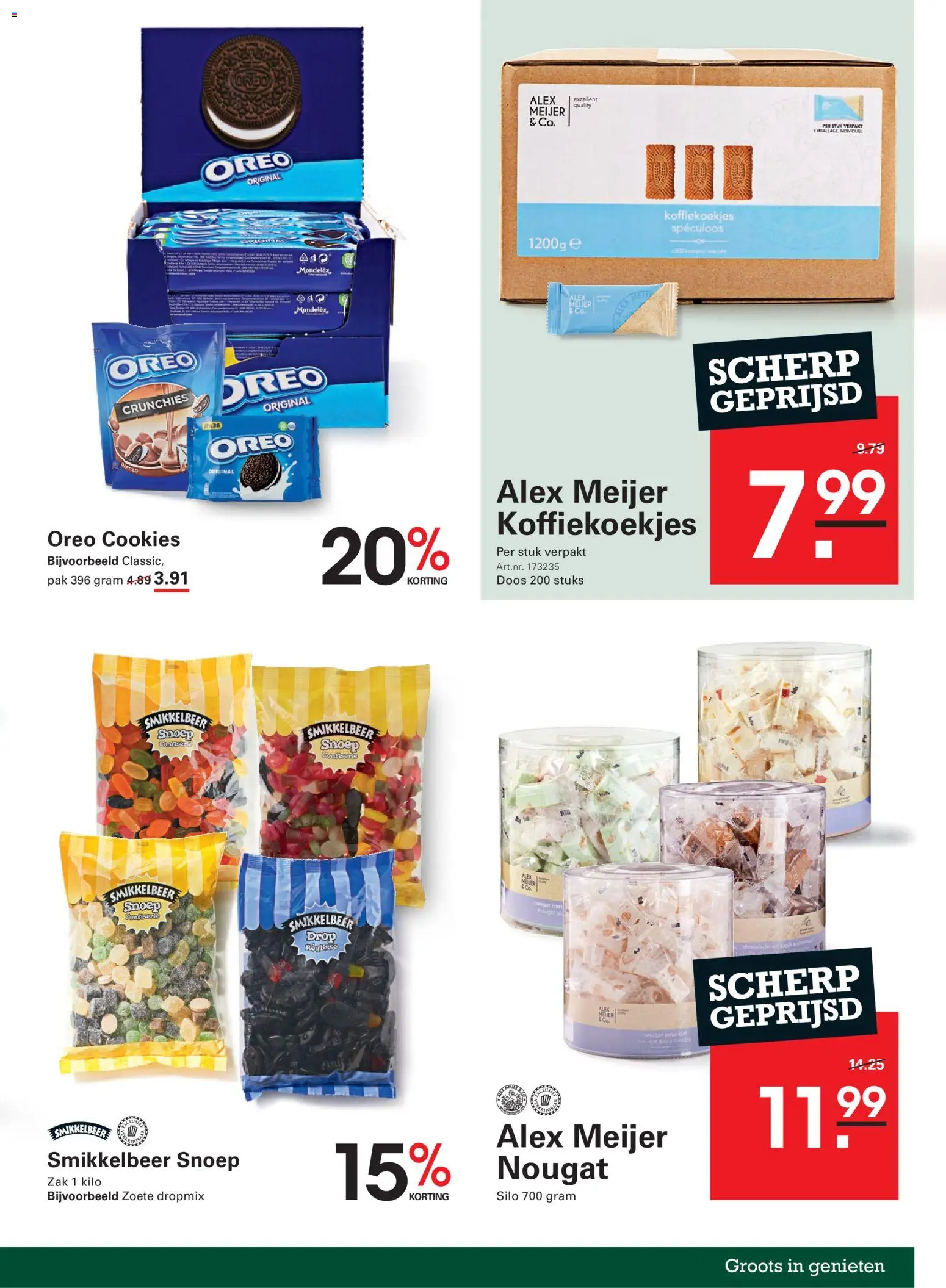 {H1} | Pagina: 23 | Producten: Snoep, Zak, Oreo