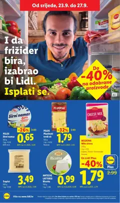 ANTICHE LATTERIE Ricotta, Ricotta 250 g - Pregled kataloga iz trgovine Lidl, vrijedi od 21.09.2026 | Stranica: 44