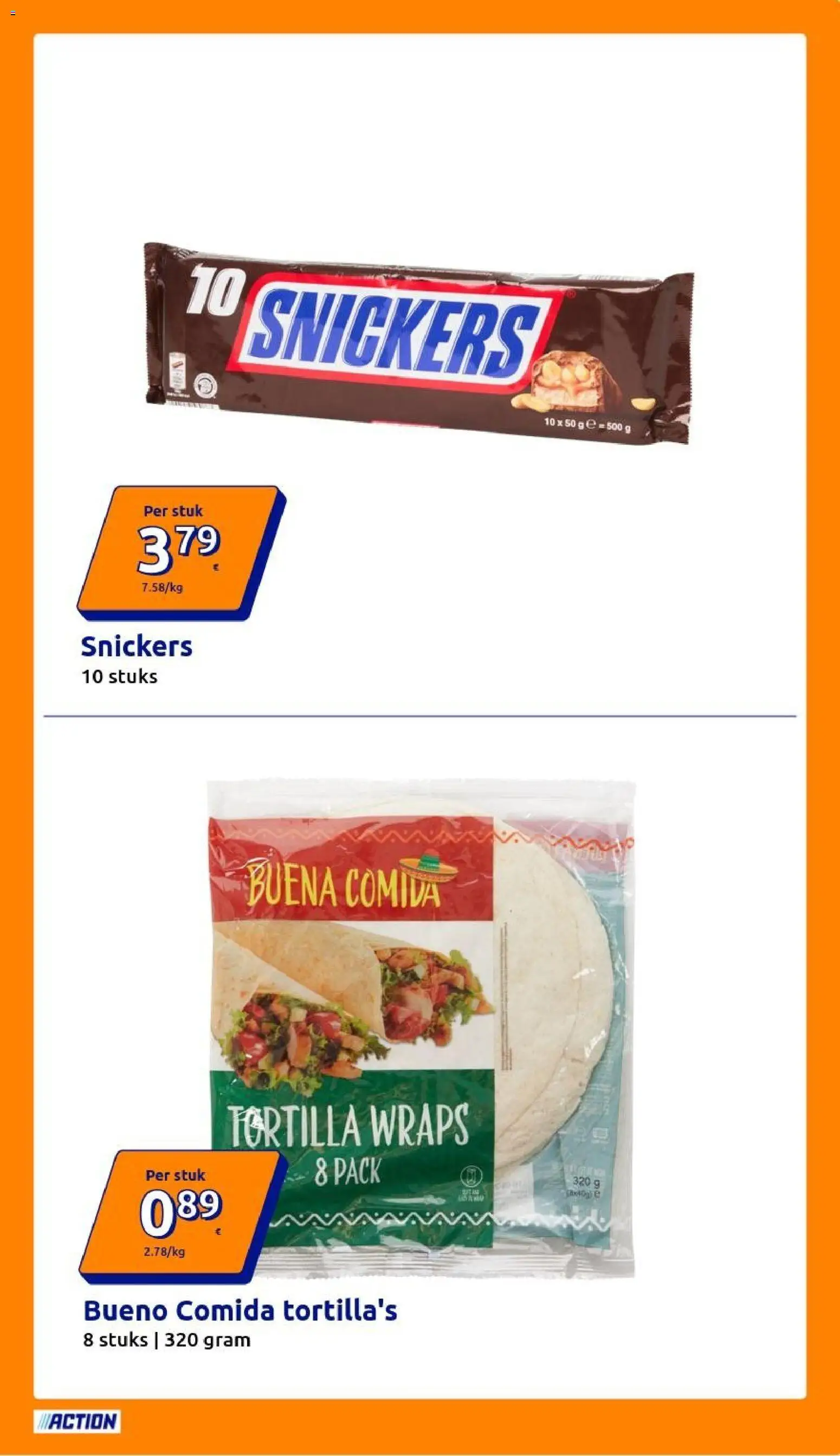 {H1} | Pagina: 15 | Producten: Tortilla, Snickers, Tortilla's