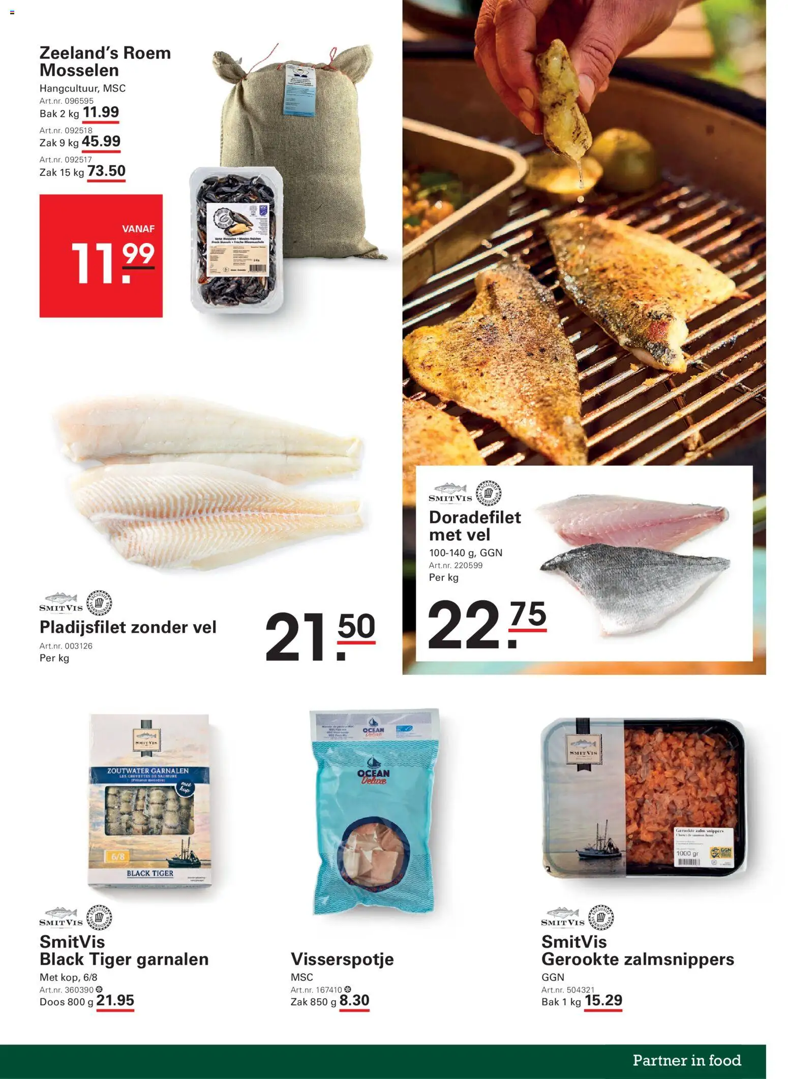 {H1} | Pagina: 3 | Producten: Zalm, Mosselen, Zak, Kekszek