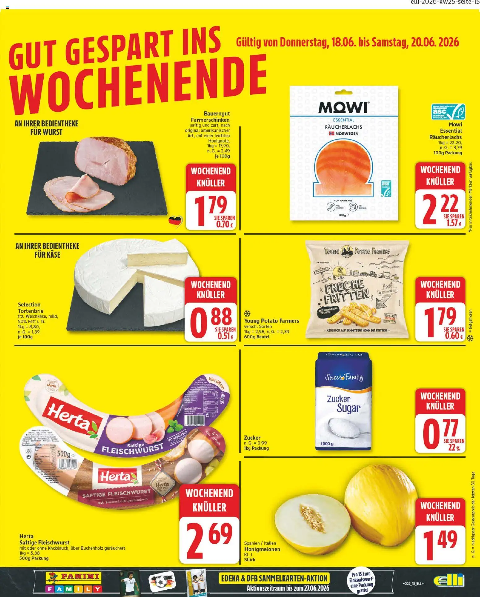 Elli Markt Prospekt – gültig ab 15.06.2026 | Seite: 19 | Produkte: Kartoffeln, Zucker, Pfeffer, Bauerngut