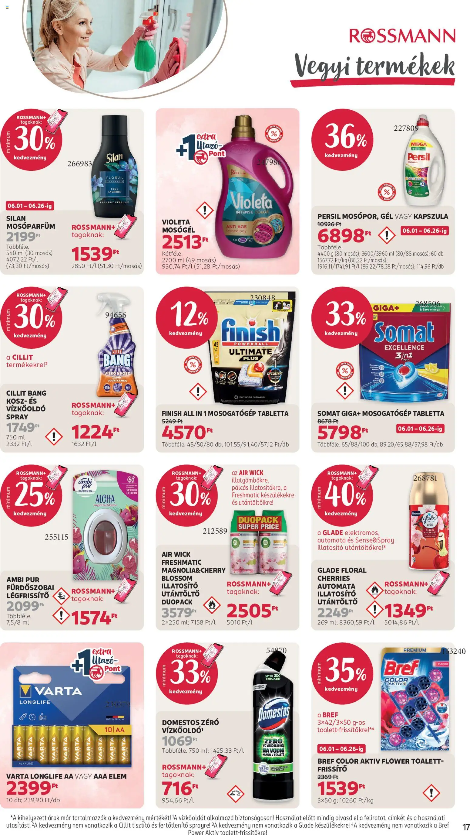Rossmann akciós ujság - amely érvényes a következő dátumtól: 15.06.2026 | Oldal: 19 | Termékek: Mosogatógép, Vízkőoldó, Mosógél, Mosószer