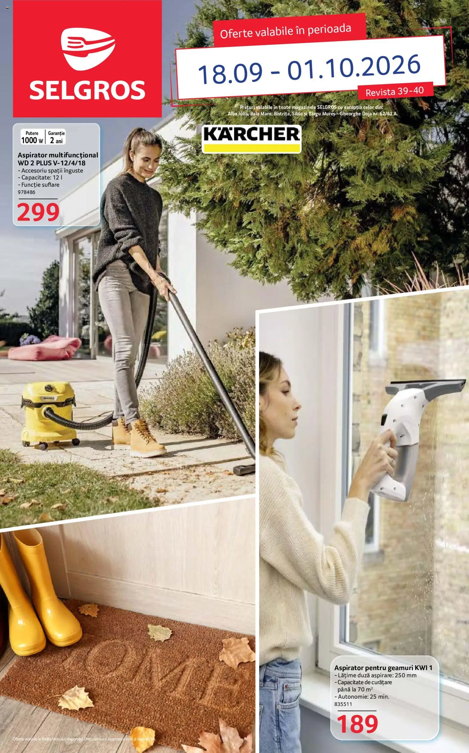 Noul catalog Selgros – valabil de la 18.09.2026 | Pagină: 1 | Produse: Alba, Aspirator, Plus