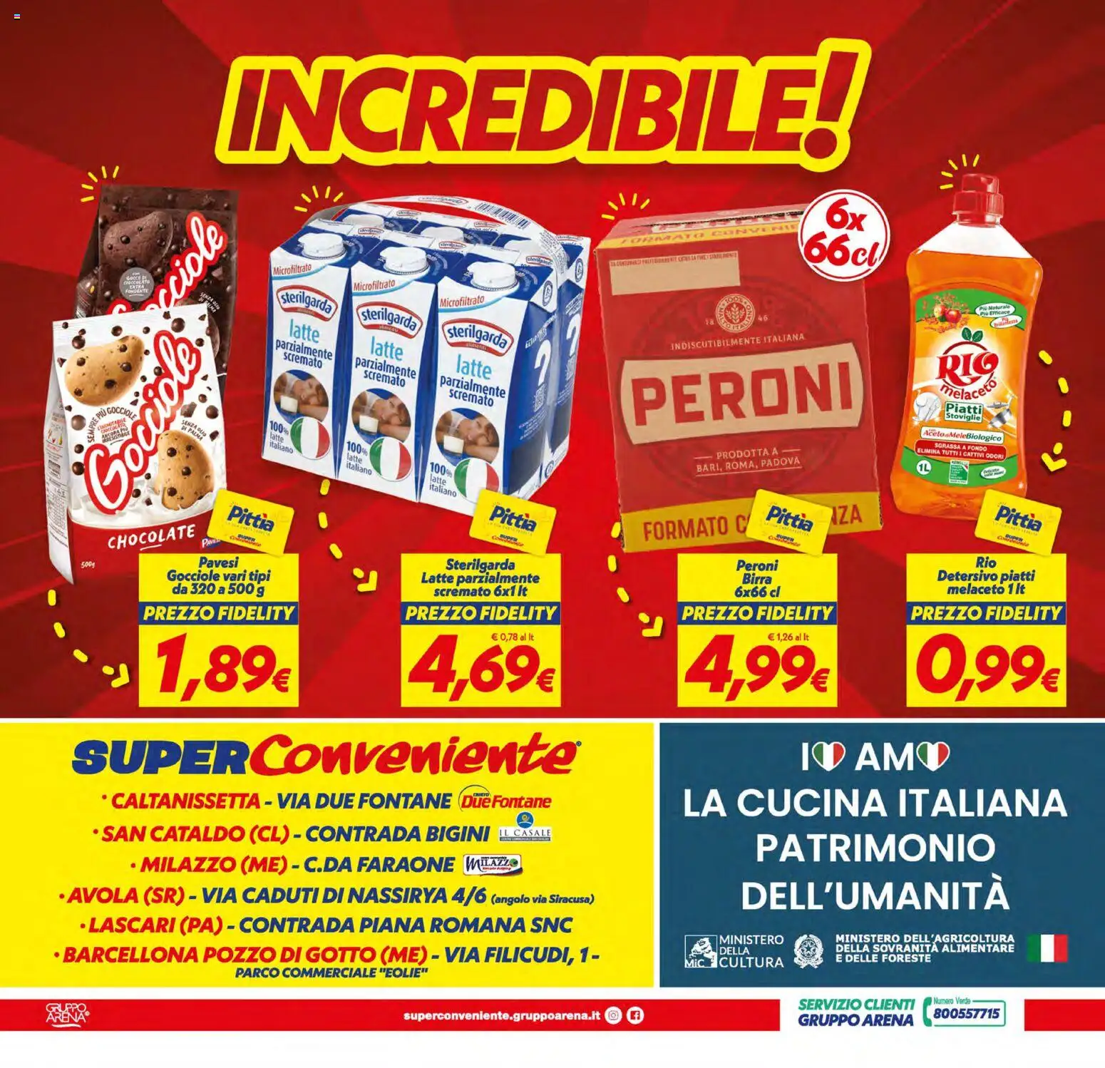 Volantino SuperConveniente del 19/06/2026 | Pagina: 28 | Prodotti: Birra, Latte, Olio, Aceto