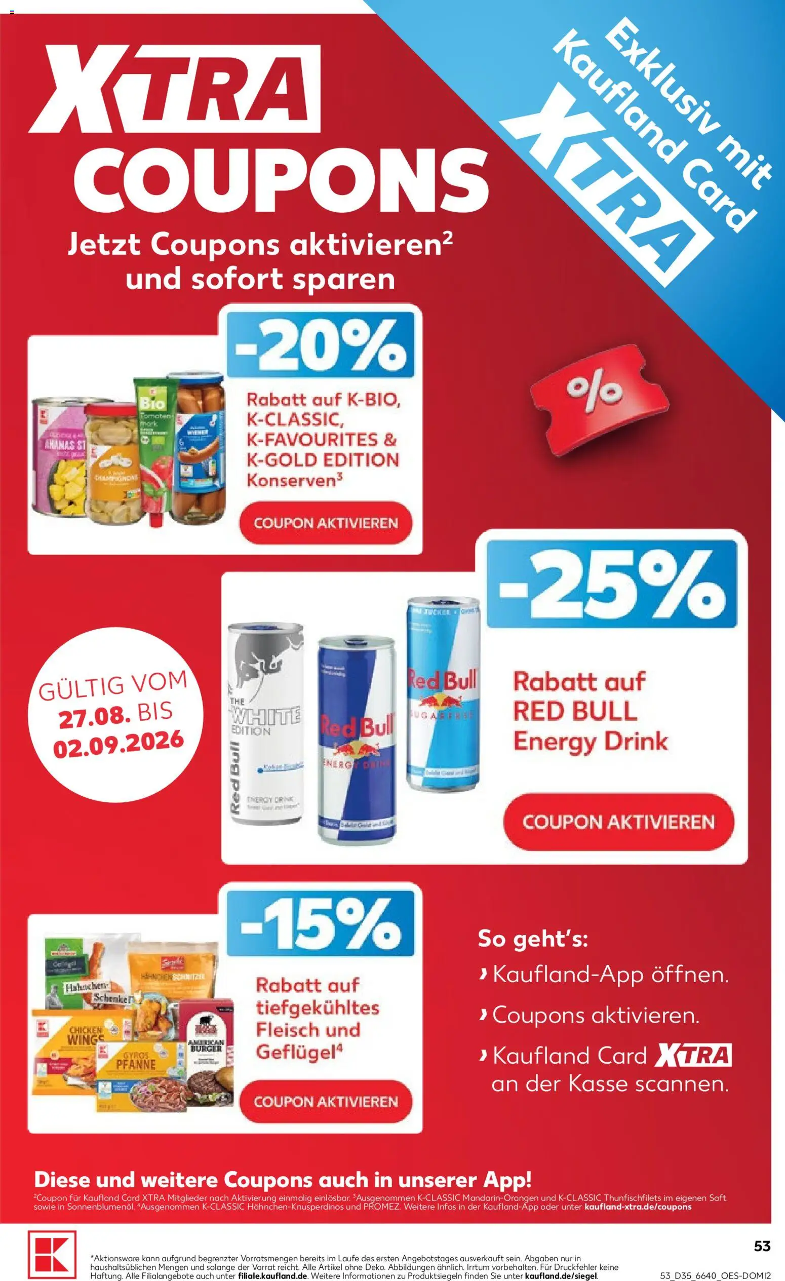{H1} | Pagina: 53 | Producten: Schnitzel, Gyros, Red Bull