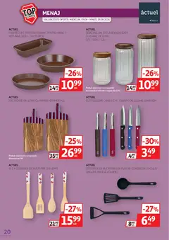 Ofertele Auchan valabile de la 09.09.2026 | Pagină: 20 | Produse: Mâner, Cuțit, Tocatoare, Legume