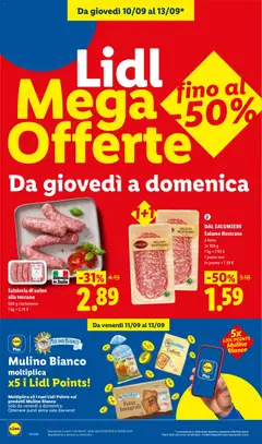 Anteprima del volantino SALAME NOSTRANO, SALAME NOSTRANO A fette 2x 100 g valido a partire dal 10/09/2026 | Pagina: 2
