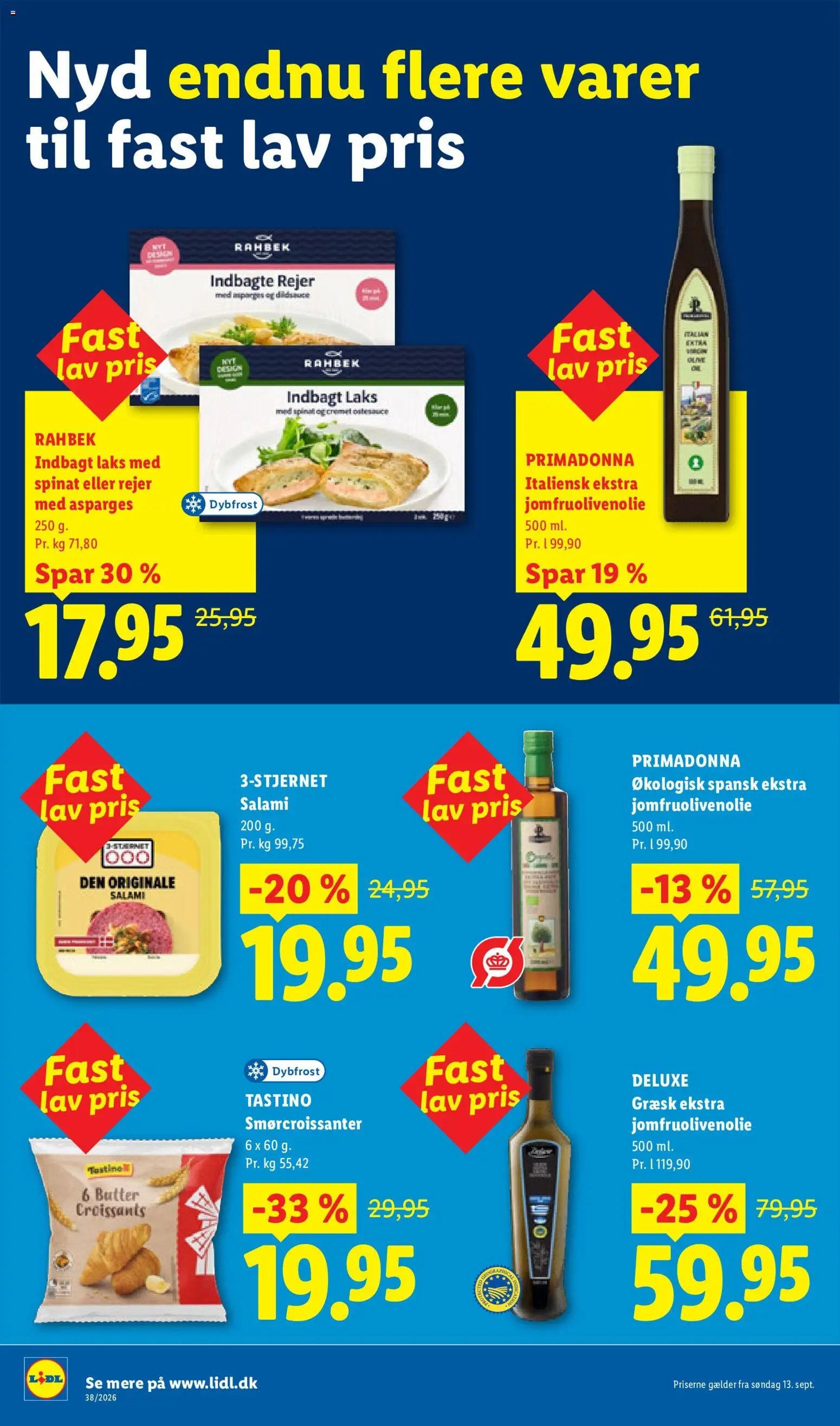 Lidl tilbudsavis – gyldig fra 13/09/2026 | Side: 16 | Produkter: Salami, Rejer, Laks, Asparges