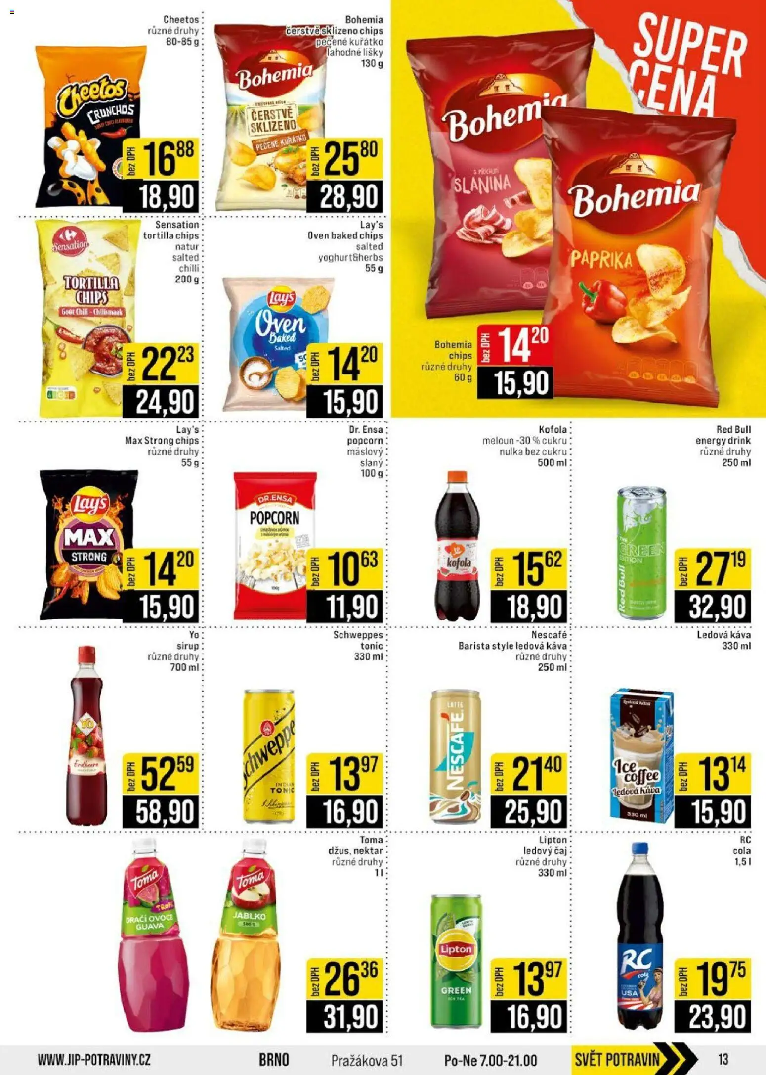 Jip leták - Cash & Carry od 22.07.2026 | Strana: 13 | Produkty: Paprika, Popcorn, Slanina, Cola
