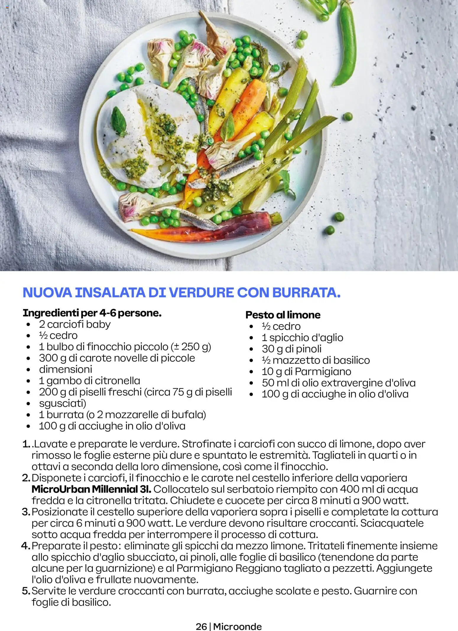 Volantino Tupperware del 01.05.2026 | Pagina: 26 | Prodotti: Insalata, Carote, Limone, Pesto