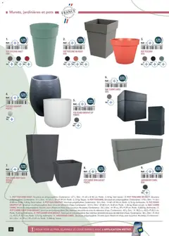 METRO - Prévisualisation de METRO - Terrasse&salle Collection 2026 valide à partir de 09/01/2026 | Page: 20 | Produits: Poids, Jardinière, Réservoir d'eau