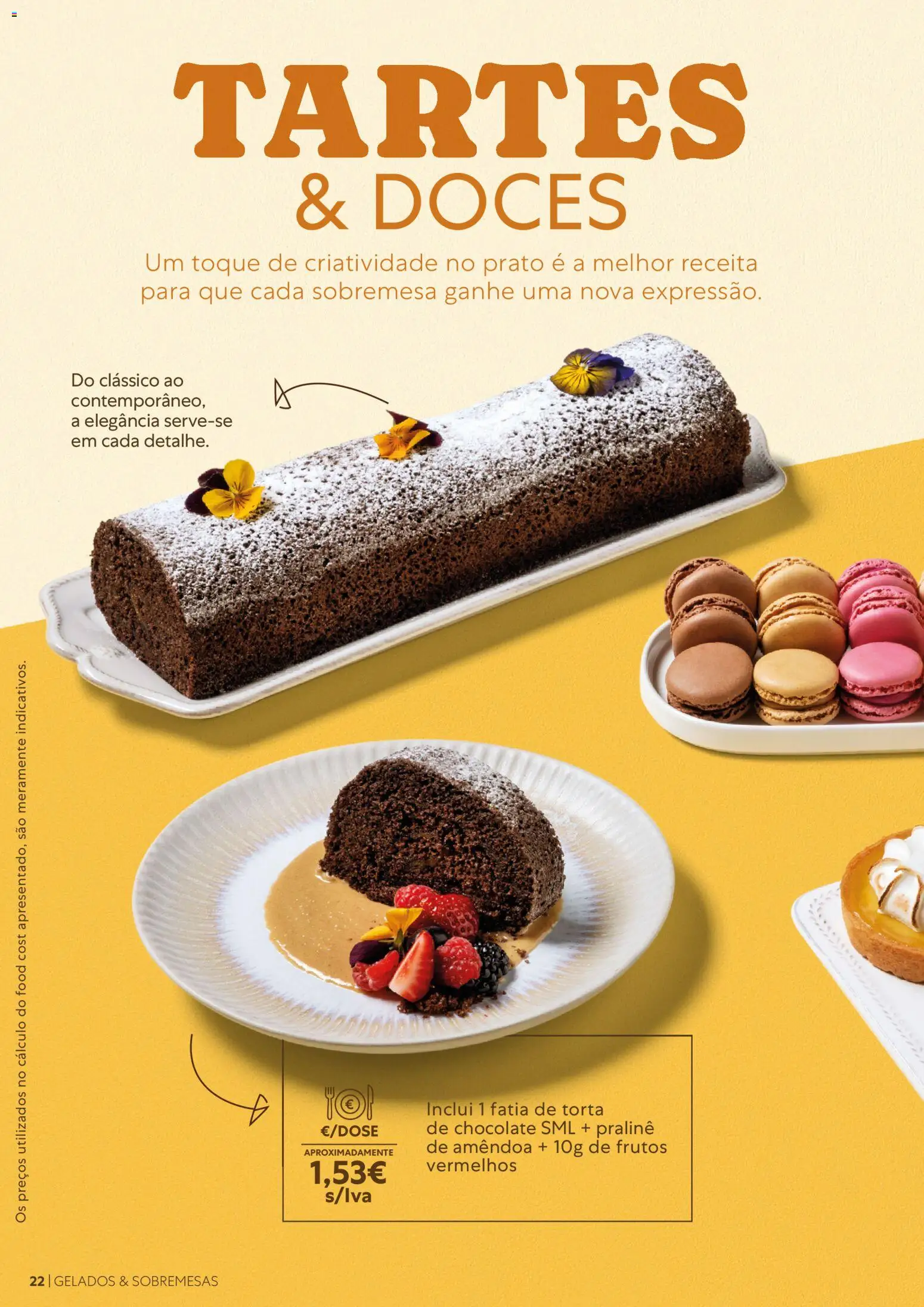 Recheio Catálogo de Gelados  Sobremesas │ válido de 26/06/2026 | Página: 22 | Produtos: Sobremesas, Sobremesa, Doces, Torta
