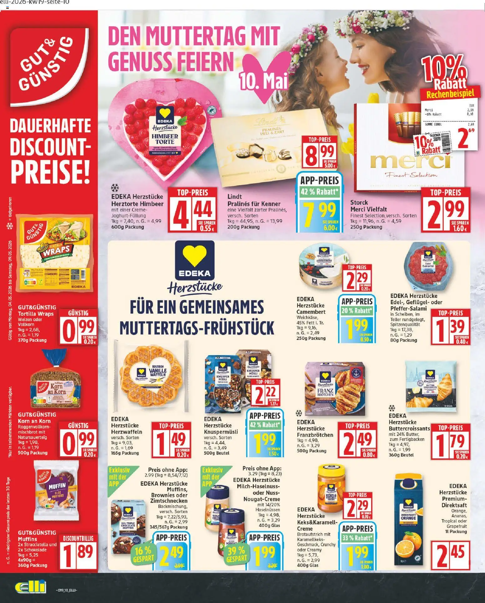 Elli Markt Prospekt – gültig ab 04.05.2026 | Seite: 10 | Produkte: Musli, Top, Creme, Lindt