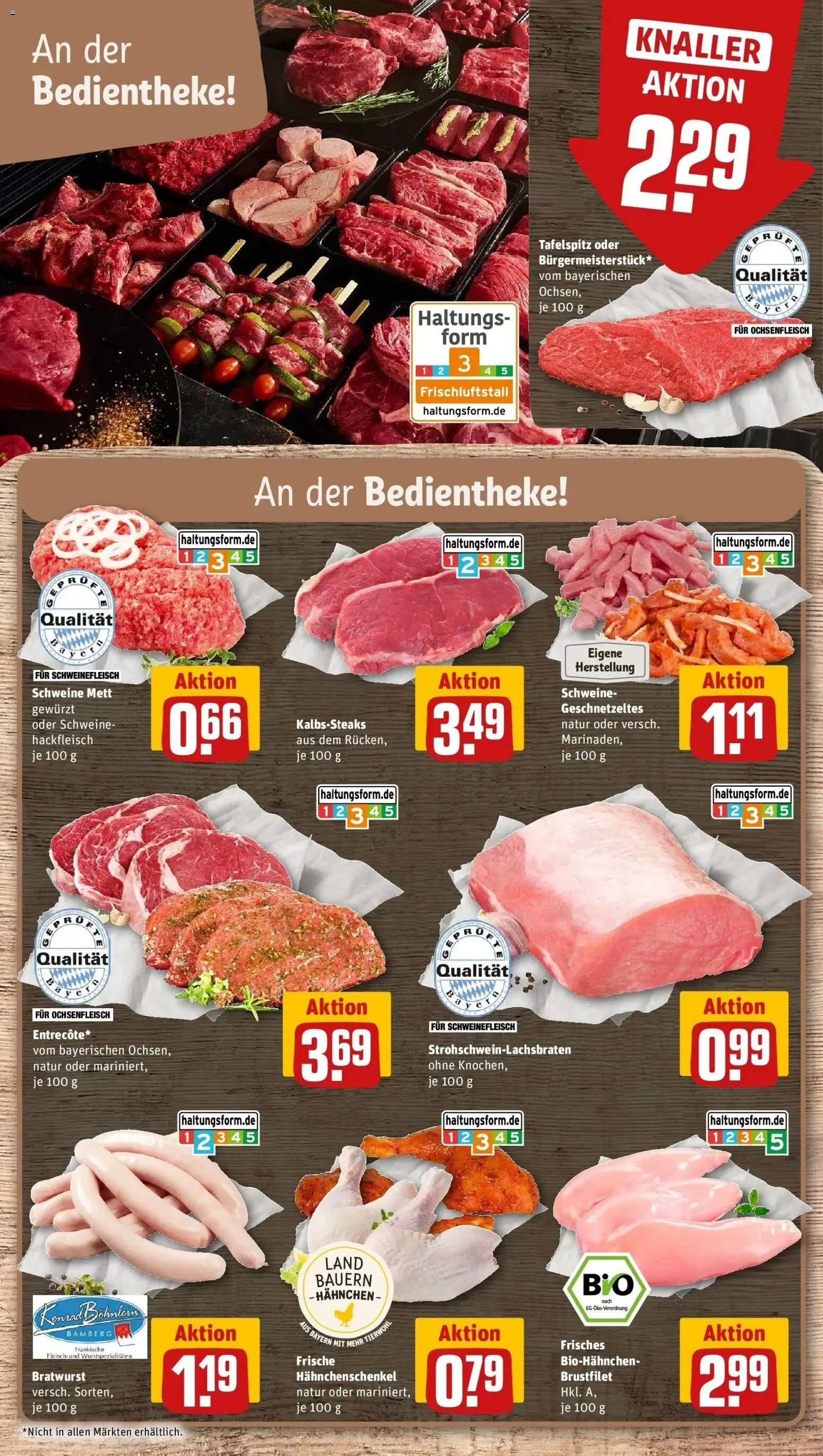 REWE Prospekt ab 05.10.2026 zum Blättern » Angebote | Seite: 10 | Produkte: Hahnchenschenkel, Bratwurst, Schweinefleisch, Hackfleisch