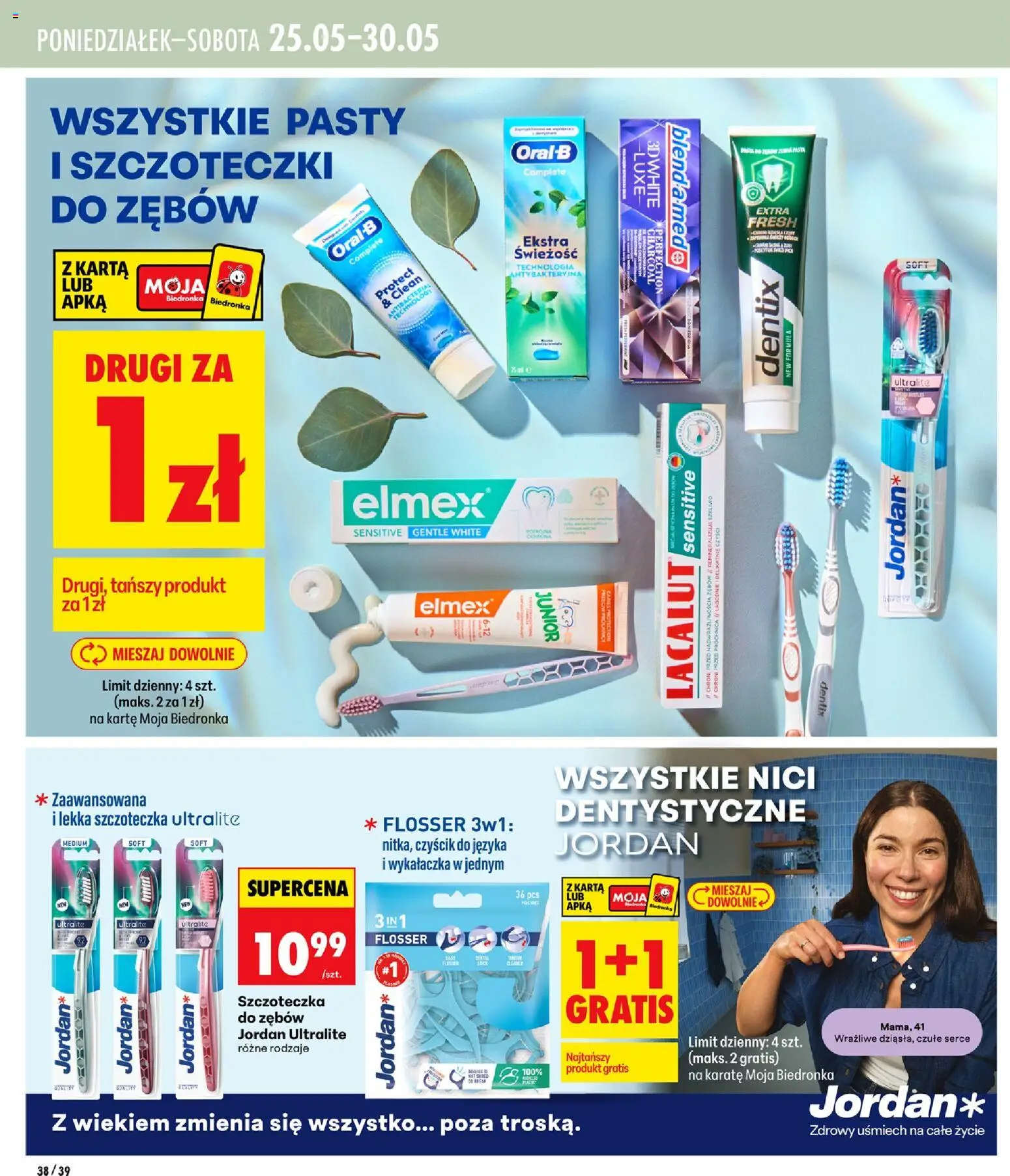 Biedronka gazetka - Mamy piękne strony od 21.05.2026 | Strona: 38 | Produkty: Karta, Lacalut, Pasta do zębów, Szczoteczka do zębów