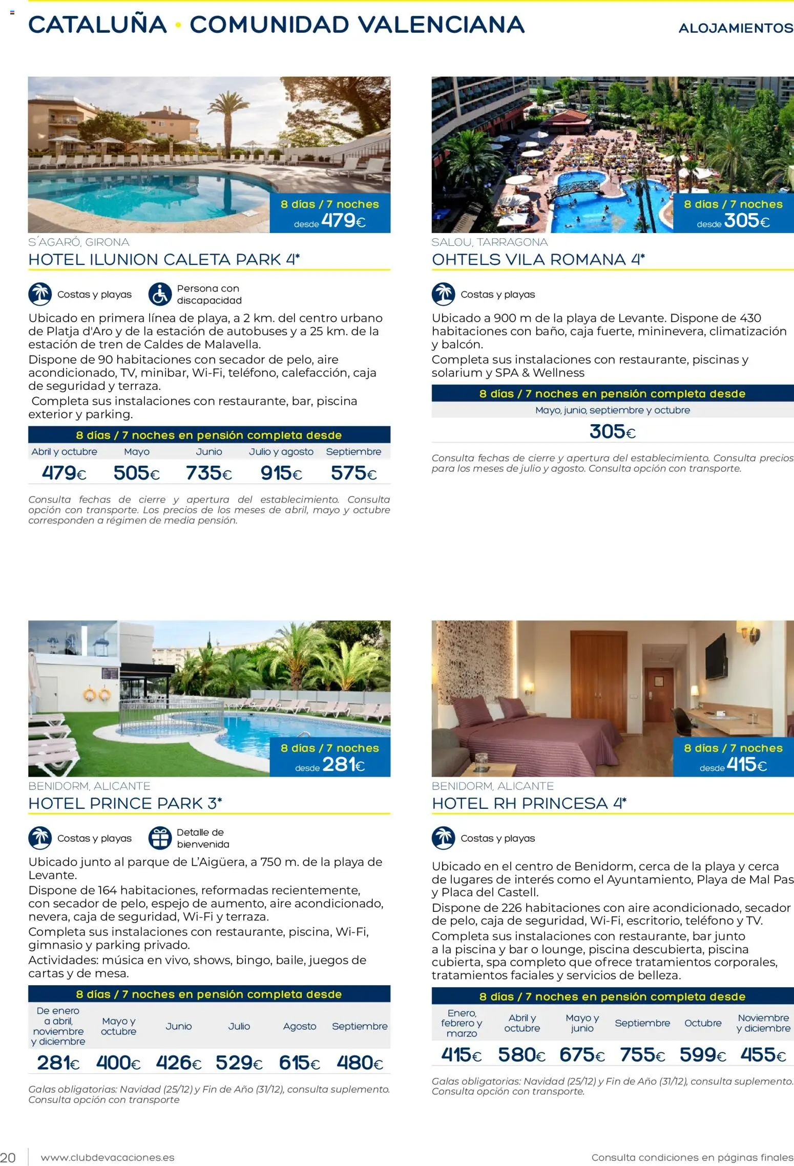 Viajes El Corte Inglés Club de Vacaciones │ válido desde el 01.02.2026 | Página: 20 | Productos: Teléfono, Caja, Espejo