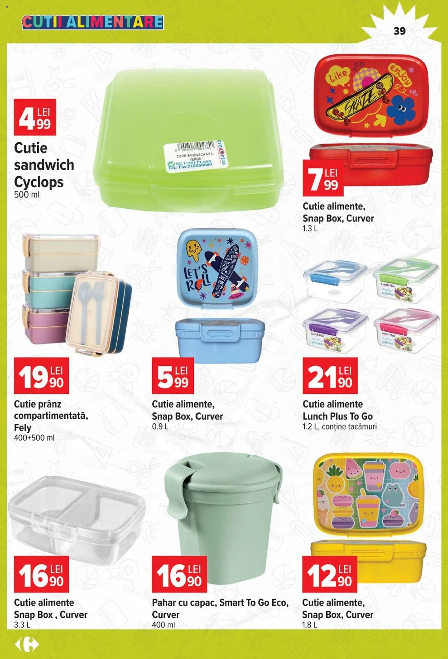 Noul catalog Carrefour – valabil de la 12.08.2026 | Pagină: 39 | Produse: Cutie alimente, Cutie, Plus