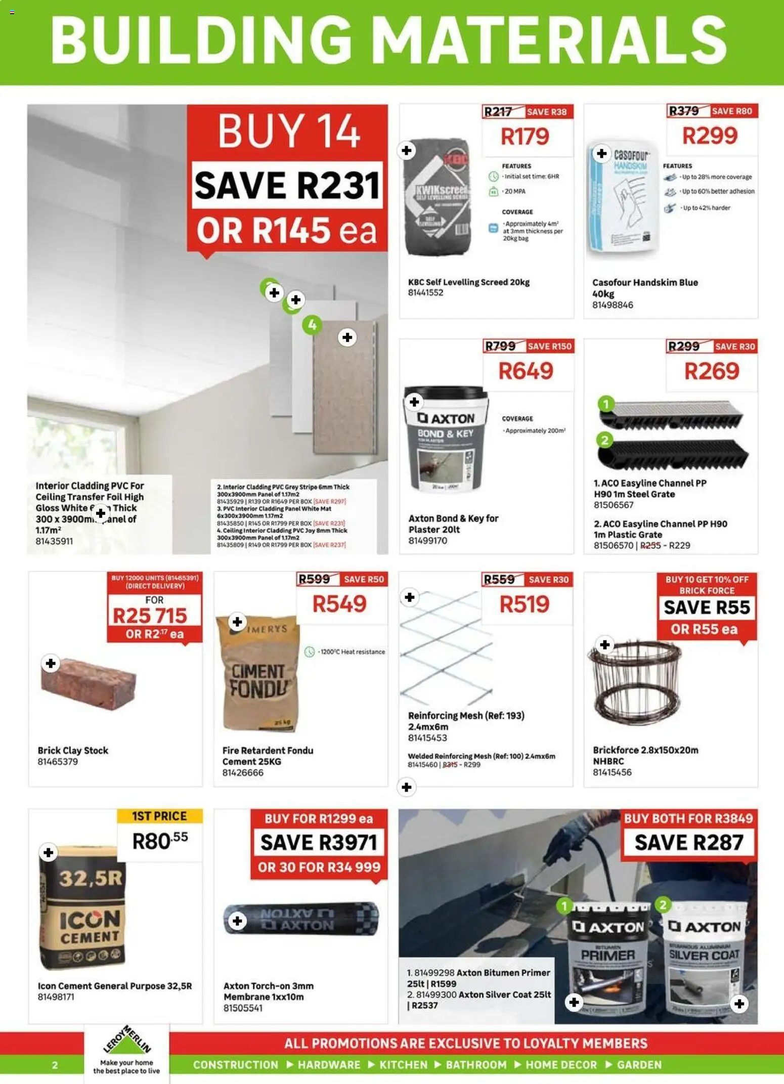 New Leroy Merlin catalogue – valid from 03.04.2026 | Page: 2 | Products: Gloss, Bag, Box, Clay