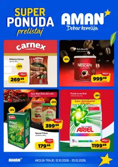 Aman katalog - pregled Aman kataloga - važi od 12.10.2026