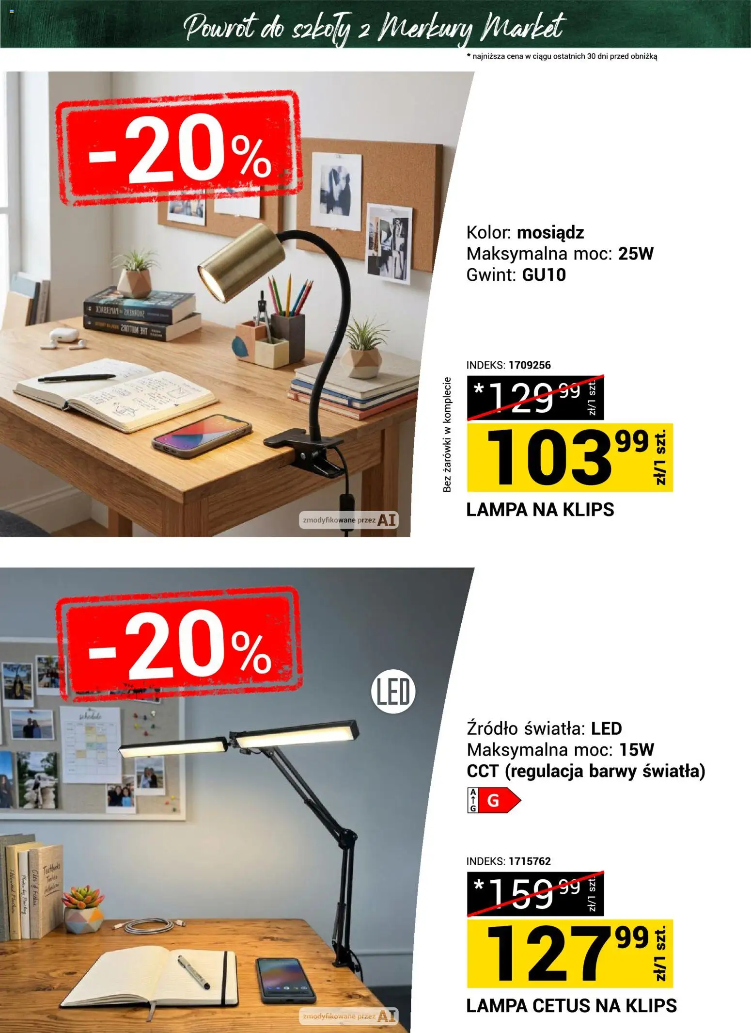 Merkury Market gazetka - Powrót do szkoły od 22.08.2026 | Strona: 21 | Produkty: Lampa, Żarówki