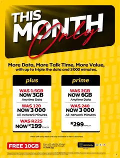 MTN specials catalogue – valid from 07/07/2026 | Page: 3 | Products: Data, Sim