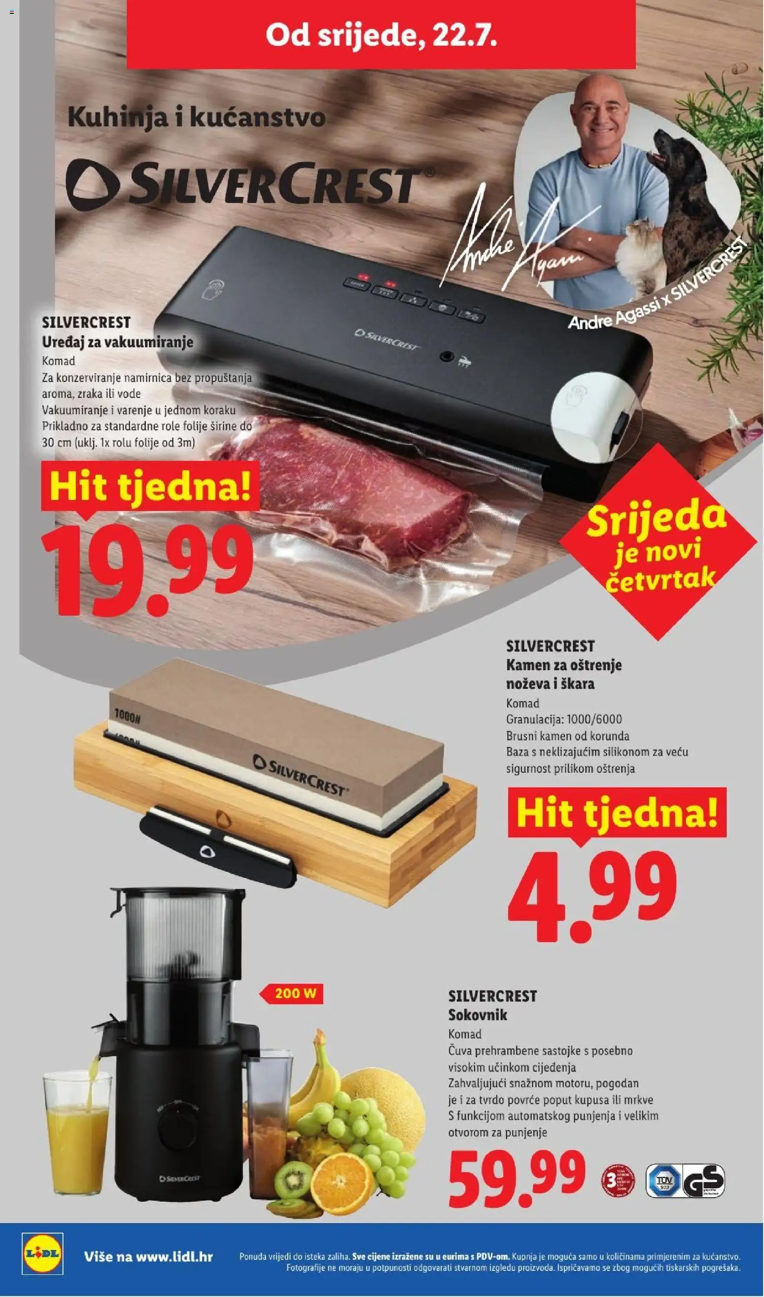 Lidl katalog | vrijedi od 20.07.2026 | Stranica: 40 | Proizvodi: Sokovnik, Role, Povrće, Kuhinja