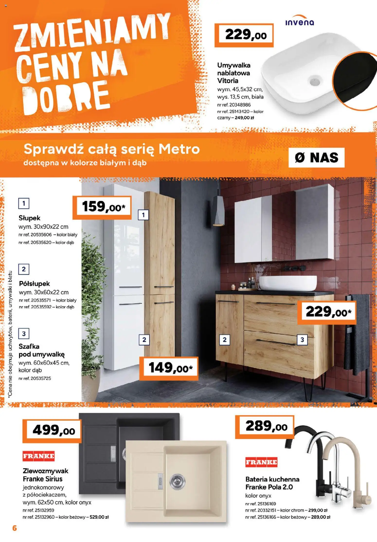 Bricoman gazetka od 20.07.2026 | Strona: 6 | Produkty: Umywalka, Bateria