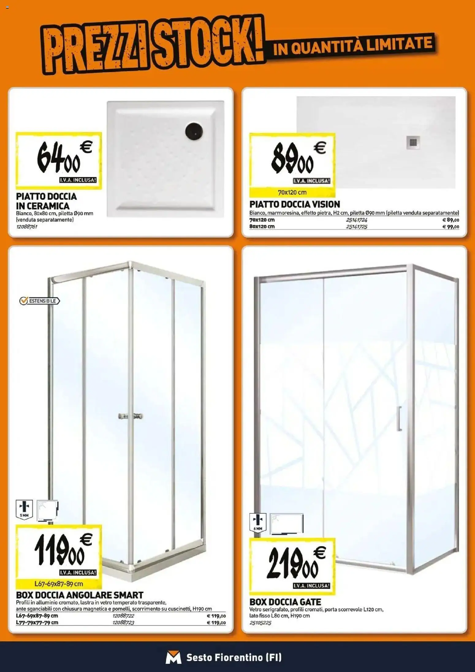 Volantino TECNOMAT del 27/08/2026 | Pagina: 2 | Prodotti: Porta, Box doccia, Piatto, Alluminio