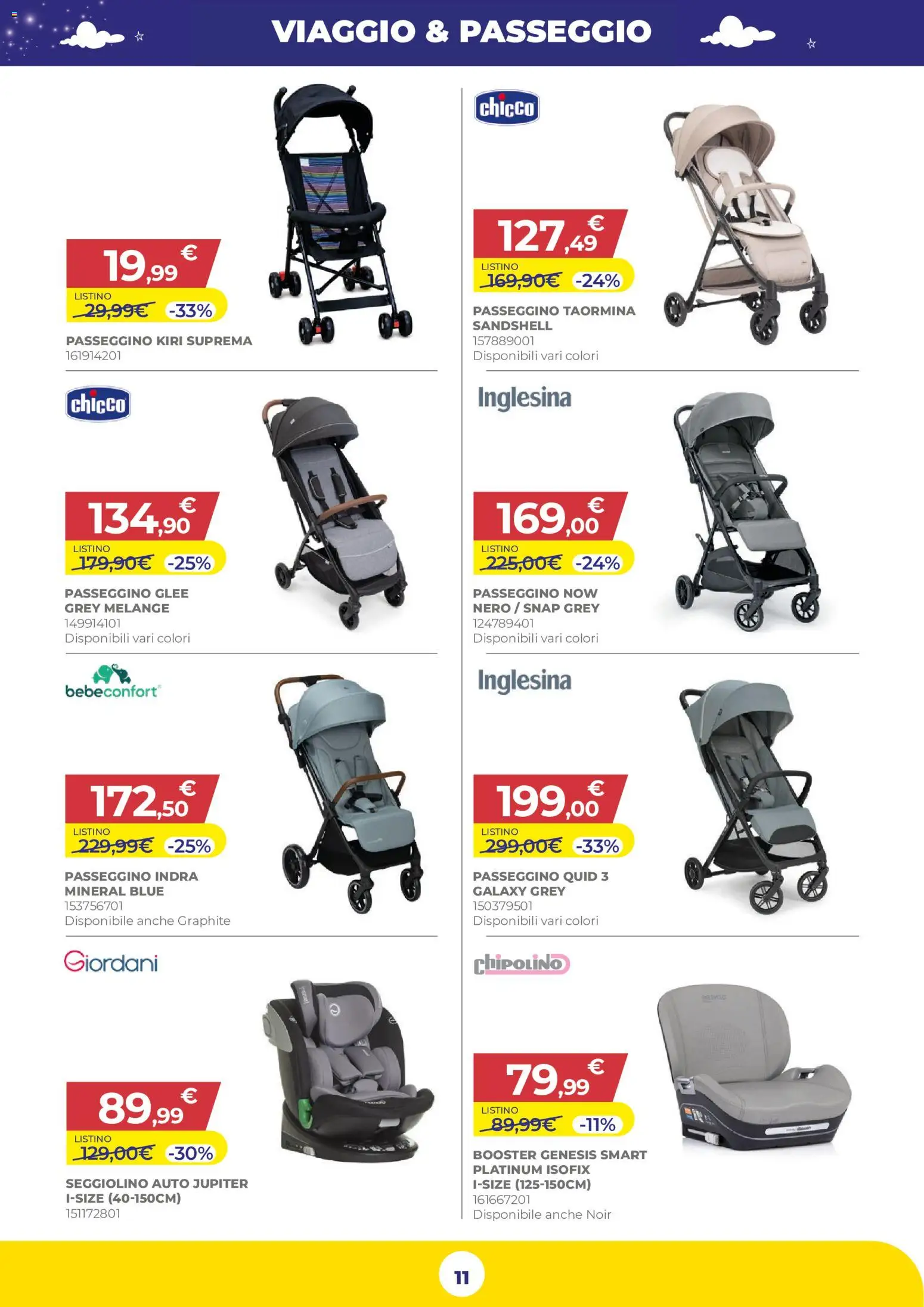 Volantino Toys Center del 16/07/2026 | Pagina: 11 | Prodotti: Passeggino, Seggiolino