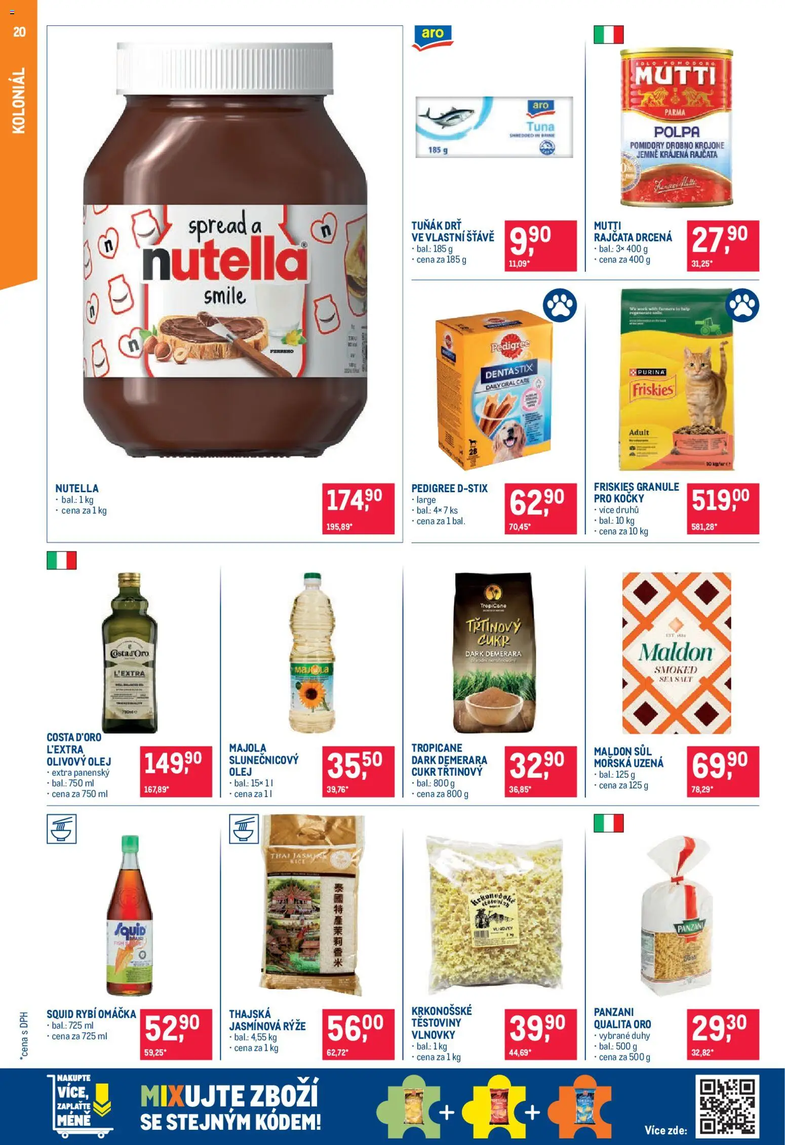 Makro leták - Pro milovníky jídla od 26.08.2026 | Strana: 20 | Produkty: Purina, Granule, Granule pro kočky, Krájená rajčata