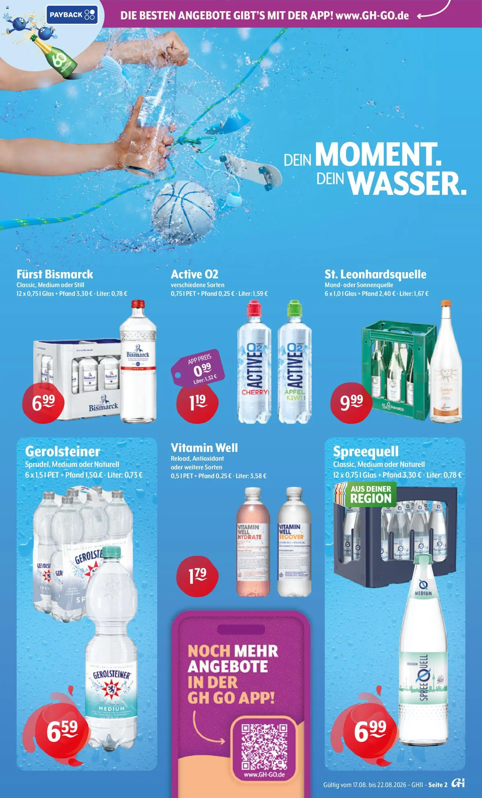 Getränke Hoffmann Prospekt – gültig ab 17.08.2026 | Seite: 2 | Produkte: Äpfel, Gerolsteiner