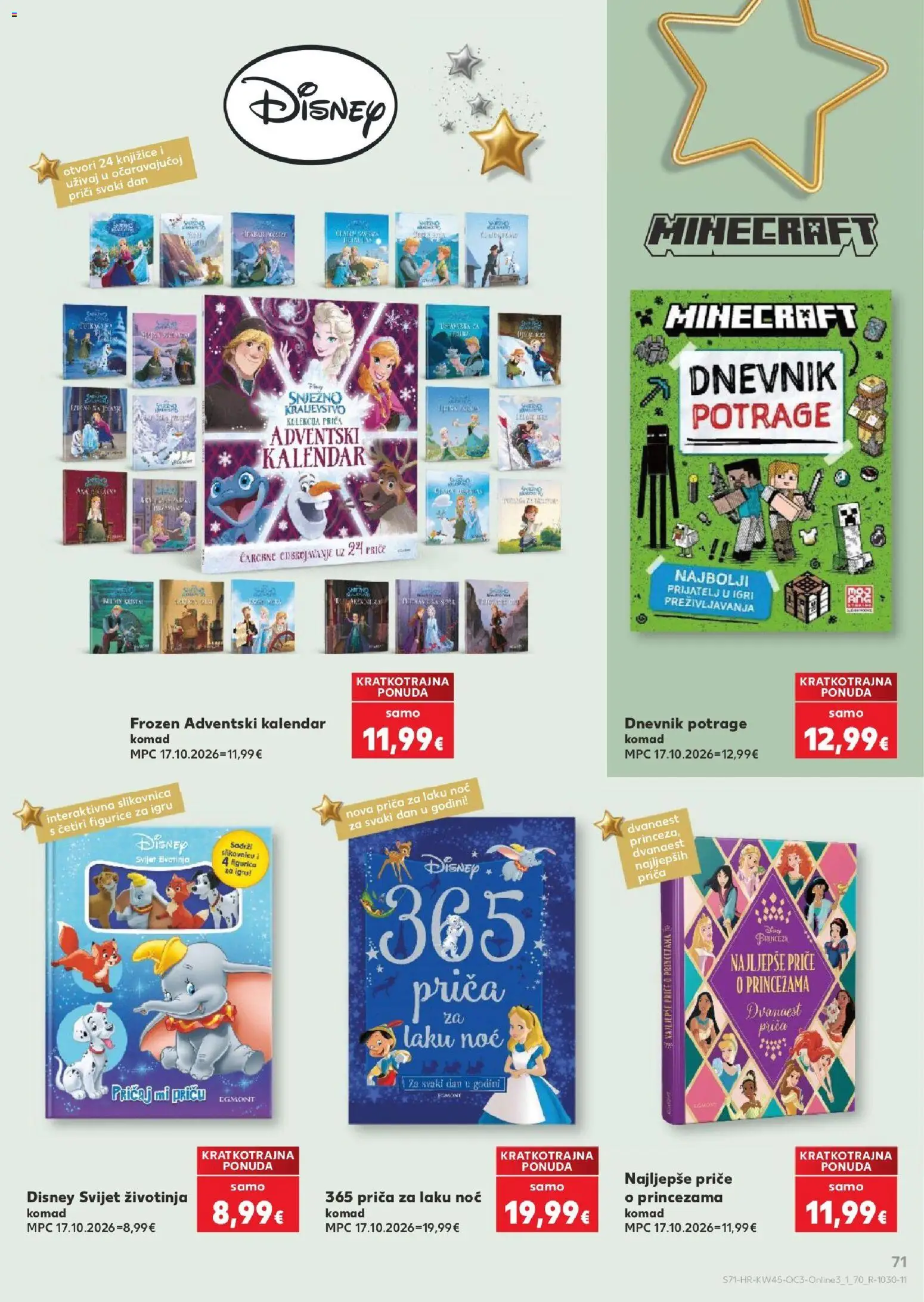 Kaufland katalog | vrijedi od 02.11.2026 | Stranica: 71 | Proizvodi: Minecraft, Adventski kalendar
