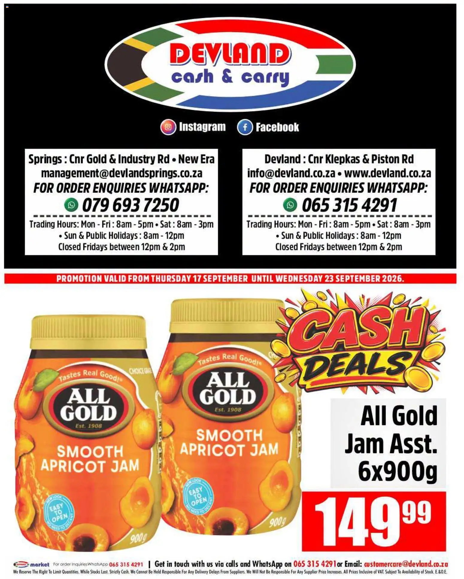 New Devland catalogue – valid from 17/09/2026 | Page: 1 | Products: Jam