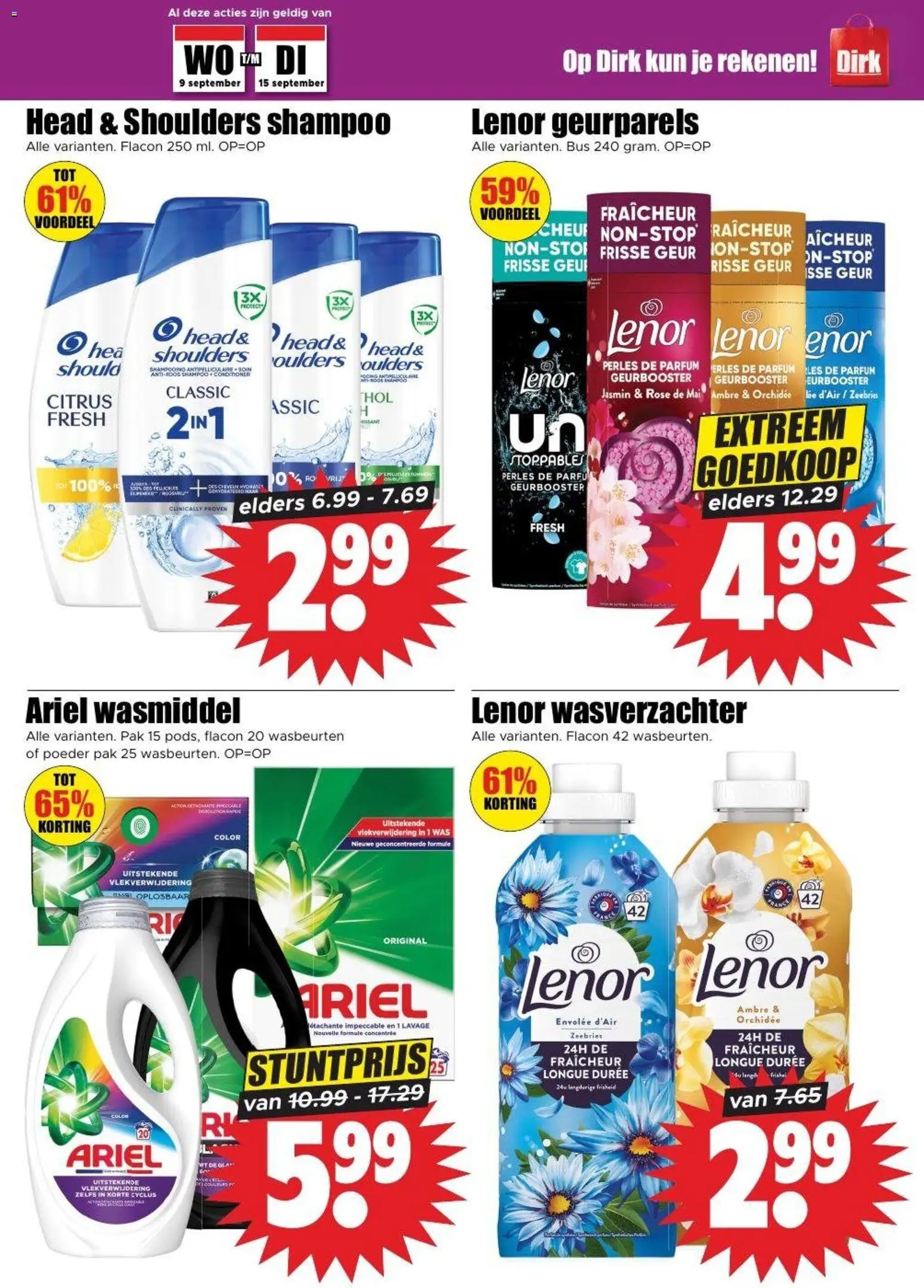 {H1} | Pagina: 23 | Producten: Head & Shoulders, Was, Orchidee, Wasverzachter