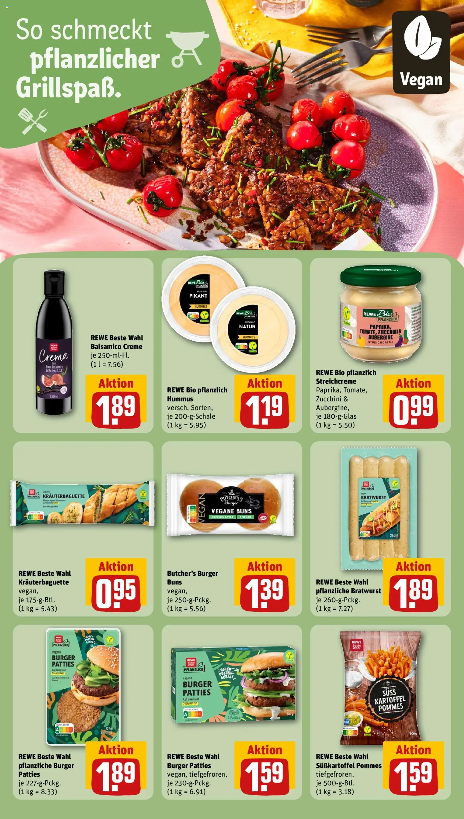 Rewe ihr Kaufpark Prospekt – gültig ab 29.06.2026 | Seite: 23 | Produkte: Pommes, Bratwurst, Creme, Aubergine