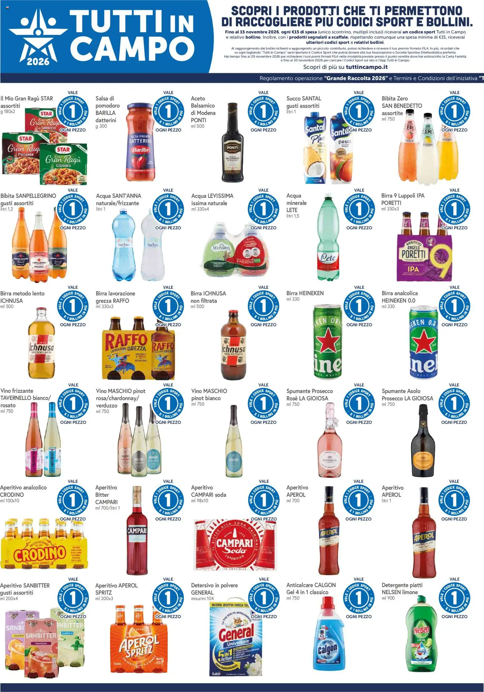 Volantino A&O del 30/09/2026 | Pagina: 8 | Prodotti: Anticalcare, Acqua, Vino, Aperol