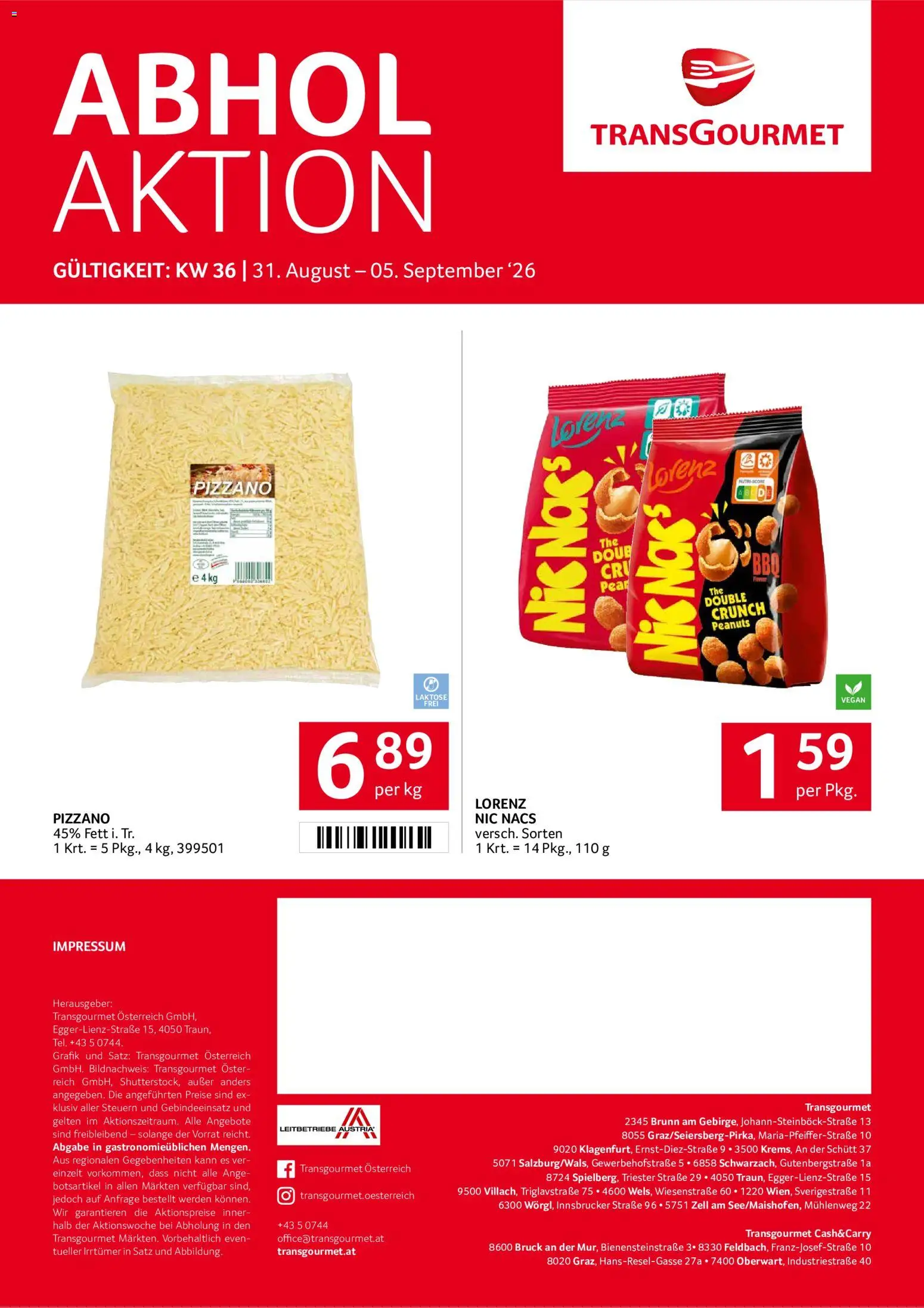 Transgourmet Flugblatt gültig ab 31.08.2026 | Seite: 32