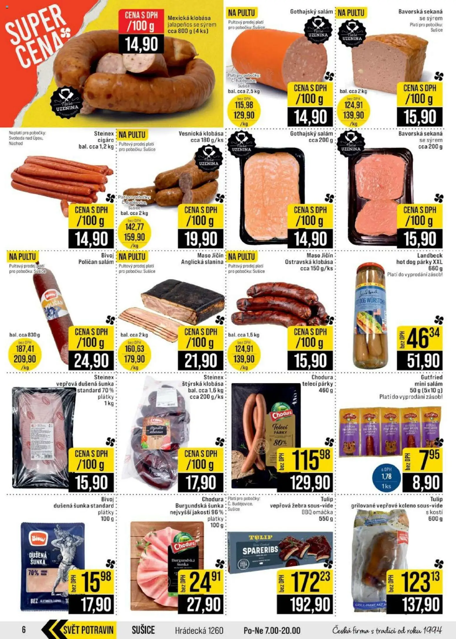 Jip leták - Cash & Carry od 10.06.2026 | Strana: 6 | Produkty: Klobása, Gothajský salám, BBQ omáčka, Vepřová žebra