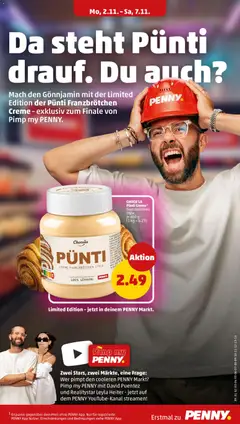 Choco'la Pünti Creme Franzbrötchen Style, Choco'la Pünti Creme Franzbrötchen Style, je 400 g ab 02.11.2026 gültig | Seite: 11 | Produkte: Creme