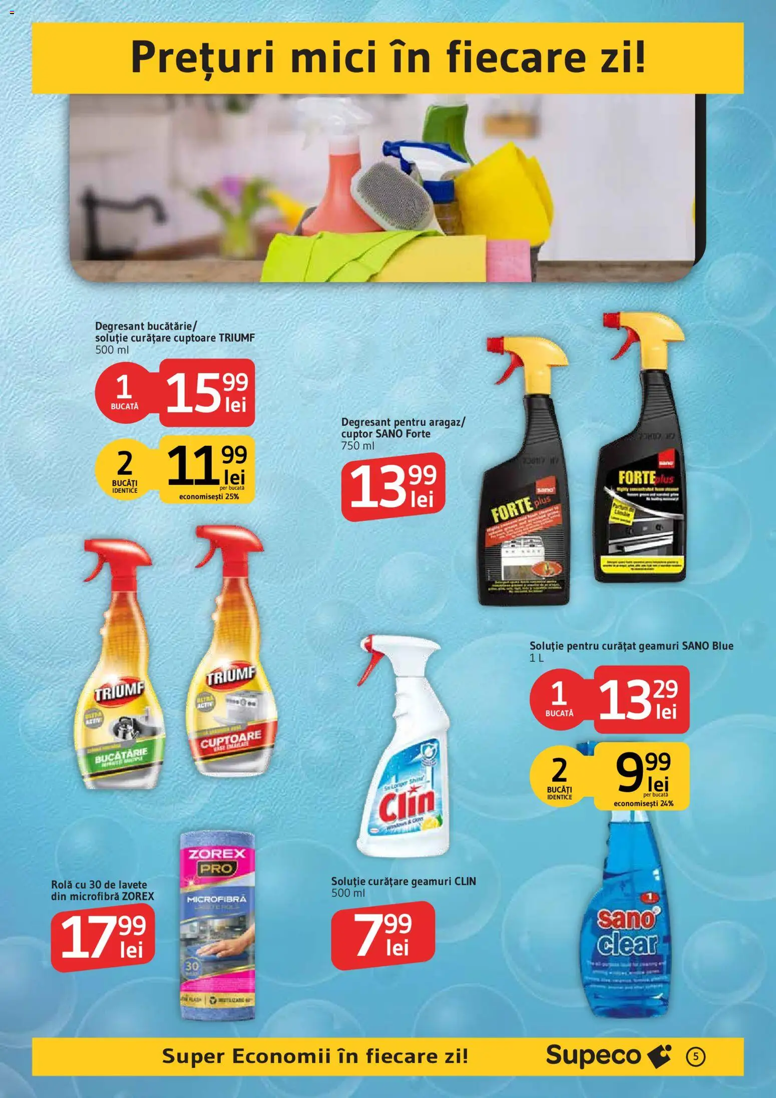 Noul catalog Supeco – valabil de la 11.10.2026 | Pagină: 5 | Produse: Bucătărie, Mici, Clear, Lavete