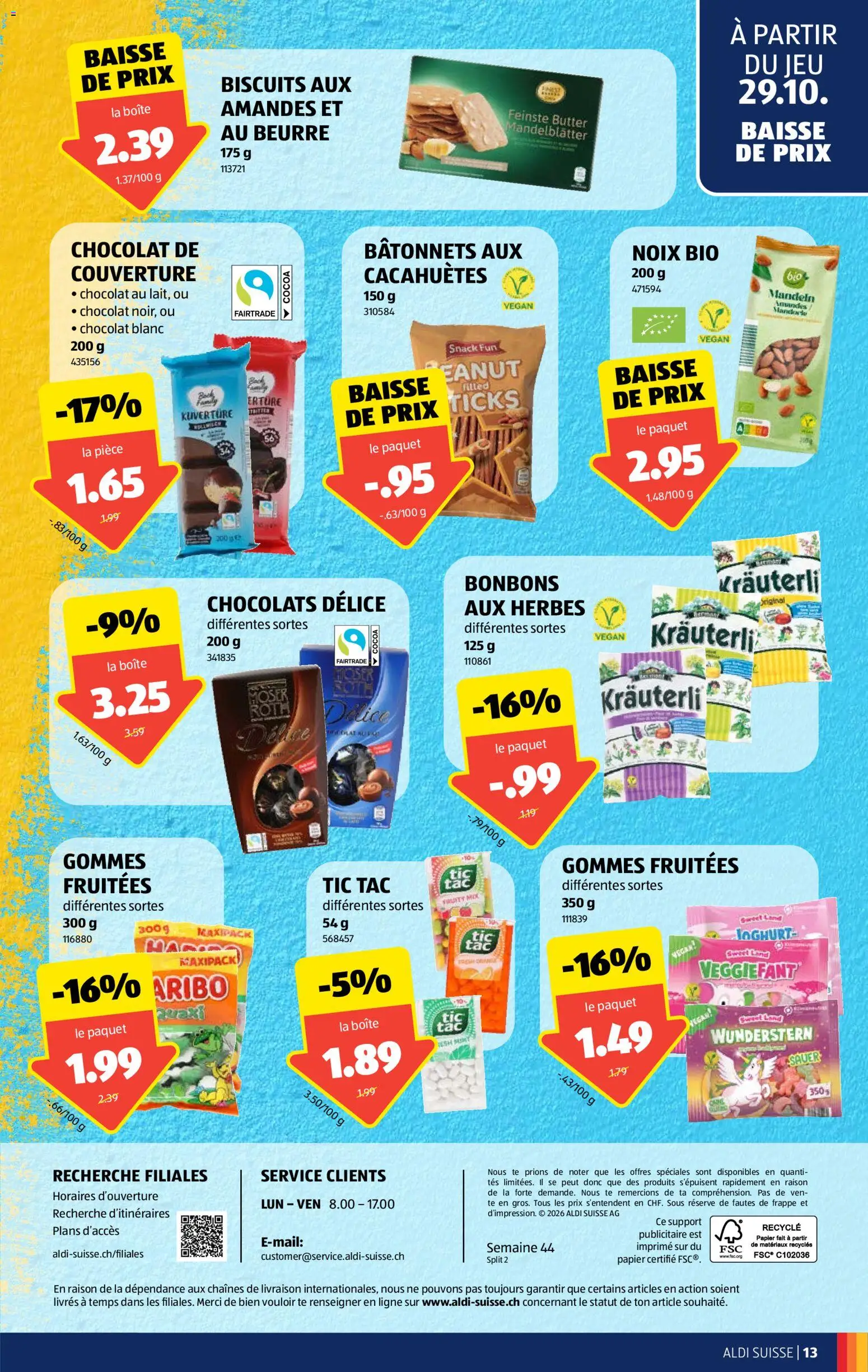 Aldi aktionen FR – gültig ab 29.10.2026 | Seite: 13 | Produkte: Butter