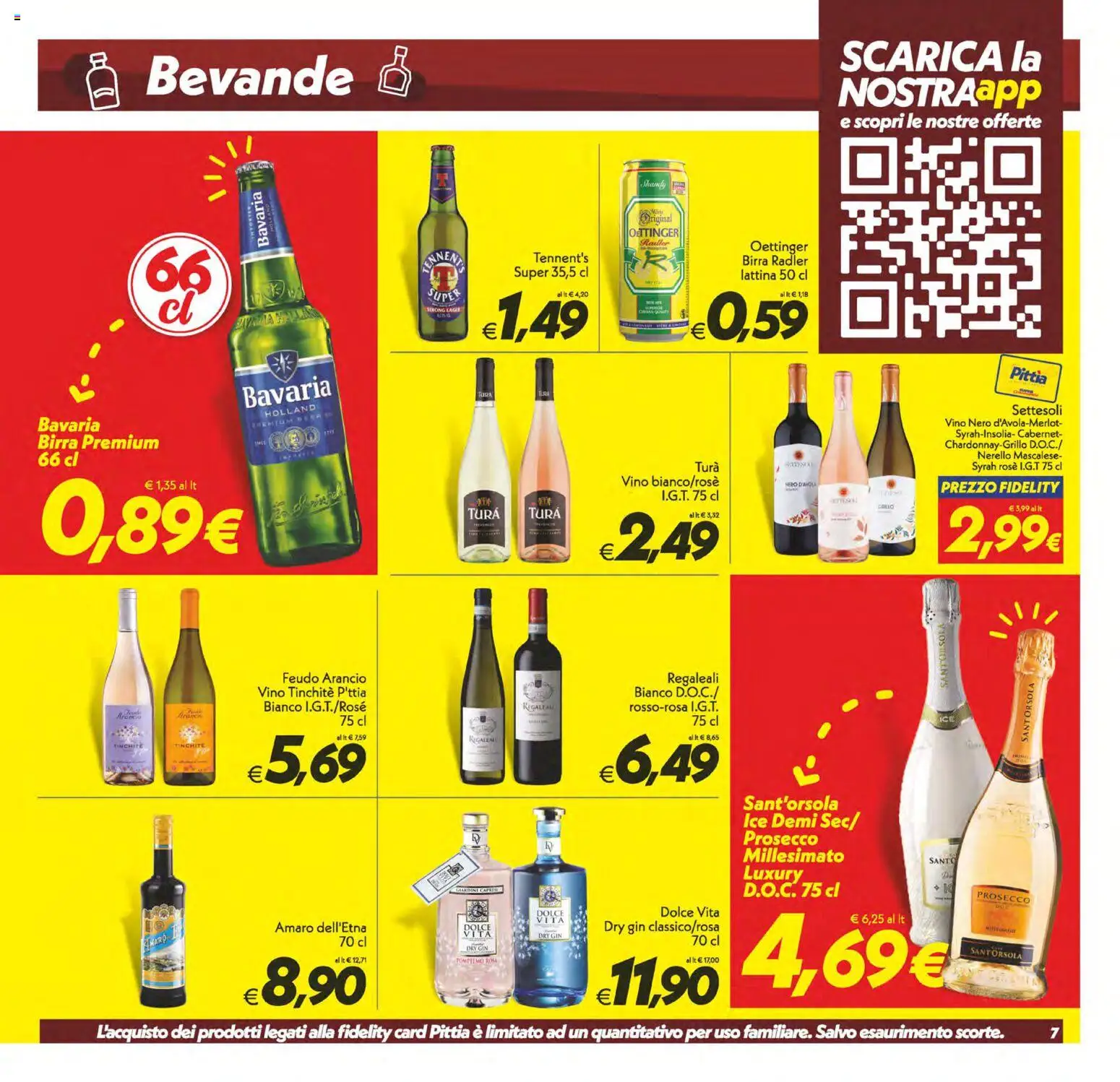 Volantino SuperConveniente del 30/06/2026 | Pagina: 7 | Prodotti: Tennent's, Gin, Pompelmo, Vino