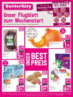 Sutterlüty Flugblatt ab 28.09.2026 gültig