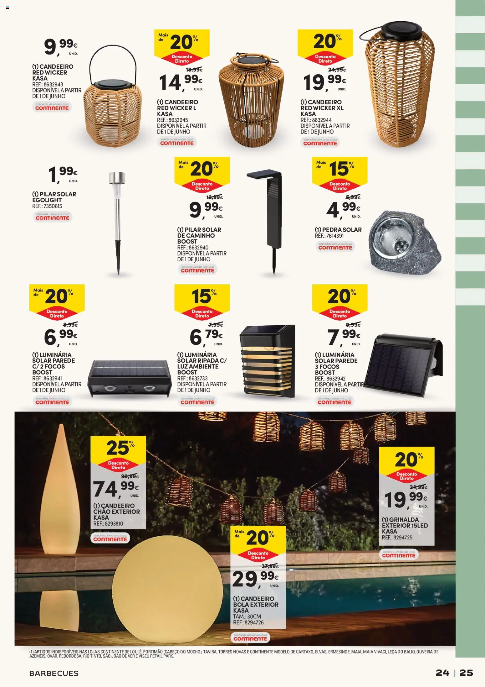 Continente Verão A casa de toda a gente │ válido de 19.05.2026 | Página: 25 | Produtos: Candeeiro, Luminária