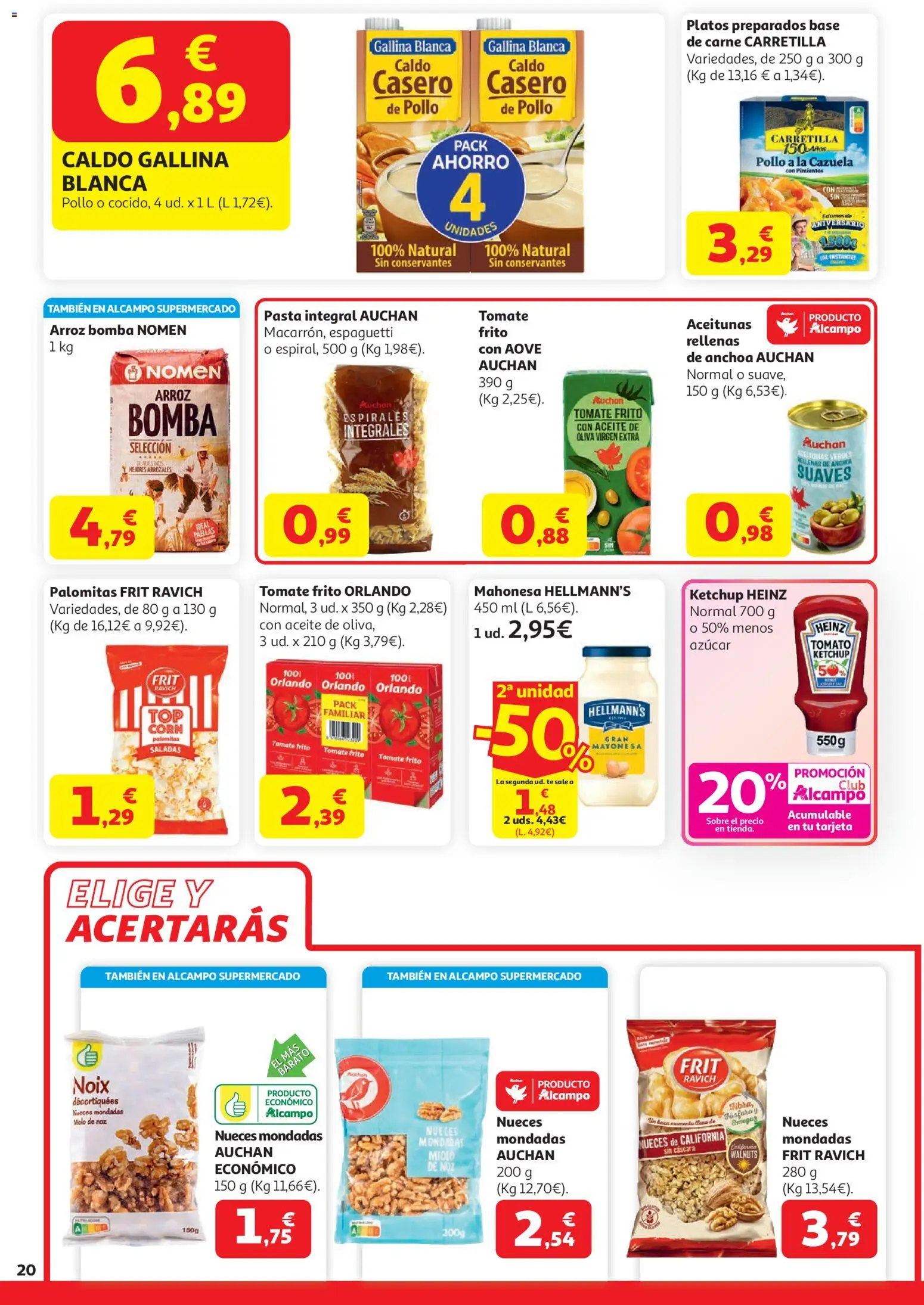 Alcampo  HG Unico Mad │ válido desde el 07.04.2026 | Página: 26 | Productos: Aceite, Pasta, Té, Anchoa