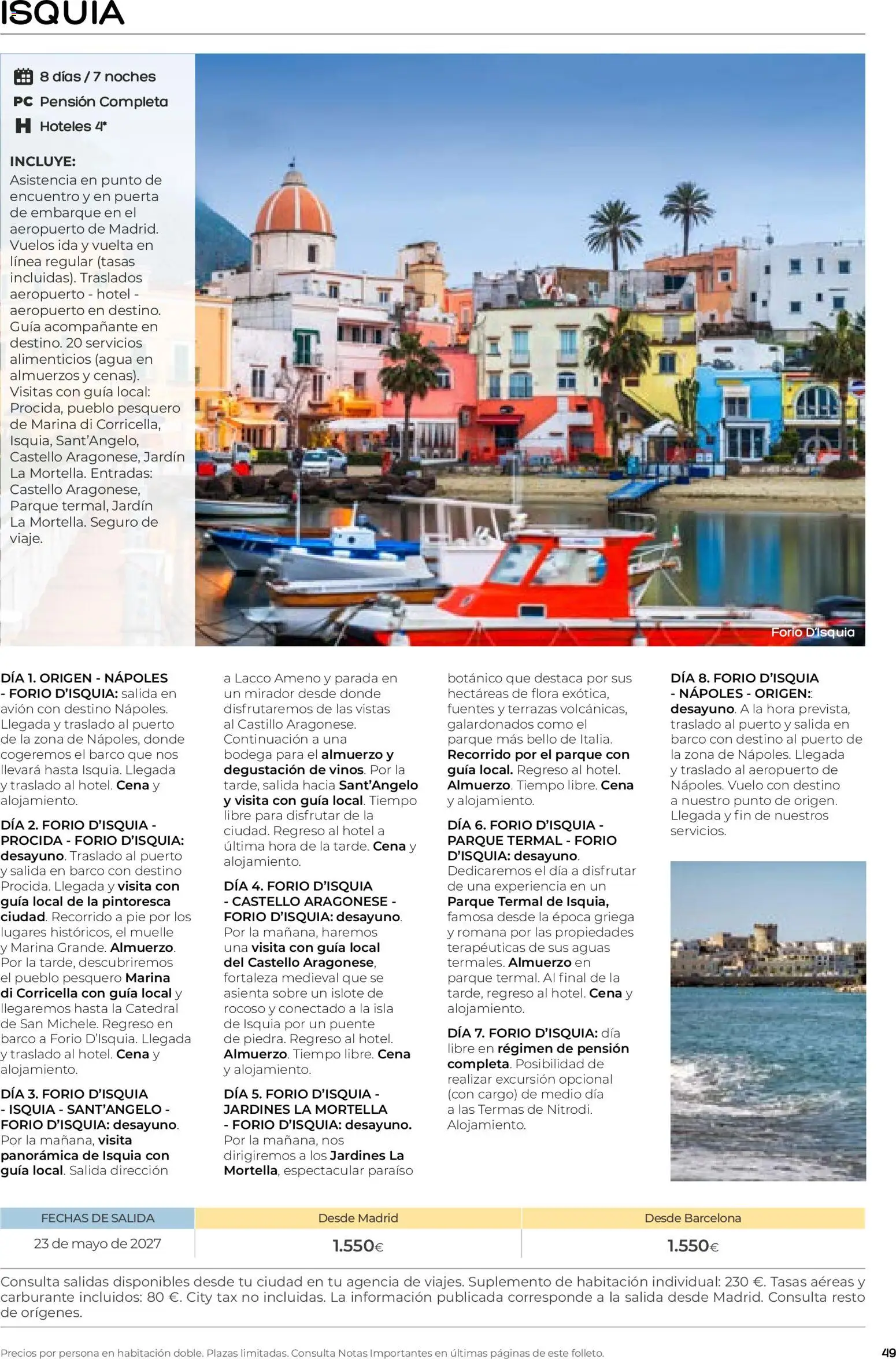 Viajes El Corte Inglés folleto Destinos Otoño y Primavera │ válido desde el 01/07/2026 | Página: 49 | Productos: PC, Agua
