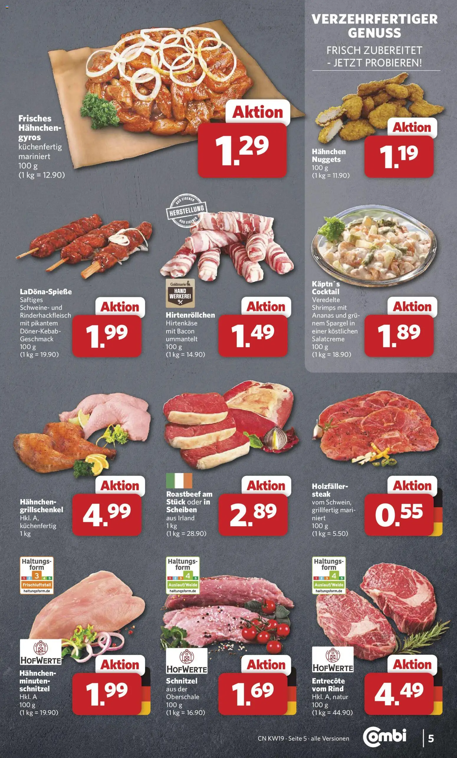 Combi Prospekt 	 – gültig ab 04.05.2026 | Seite: 5 | Produkte: Spargel, Schnitzel, Roastbeef, Gyros