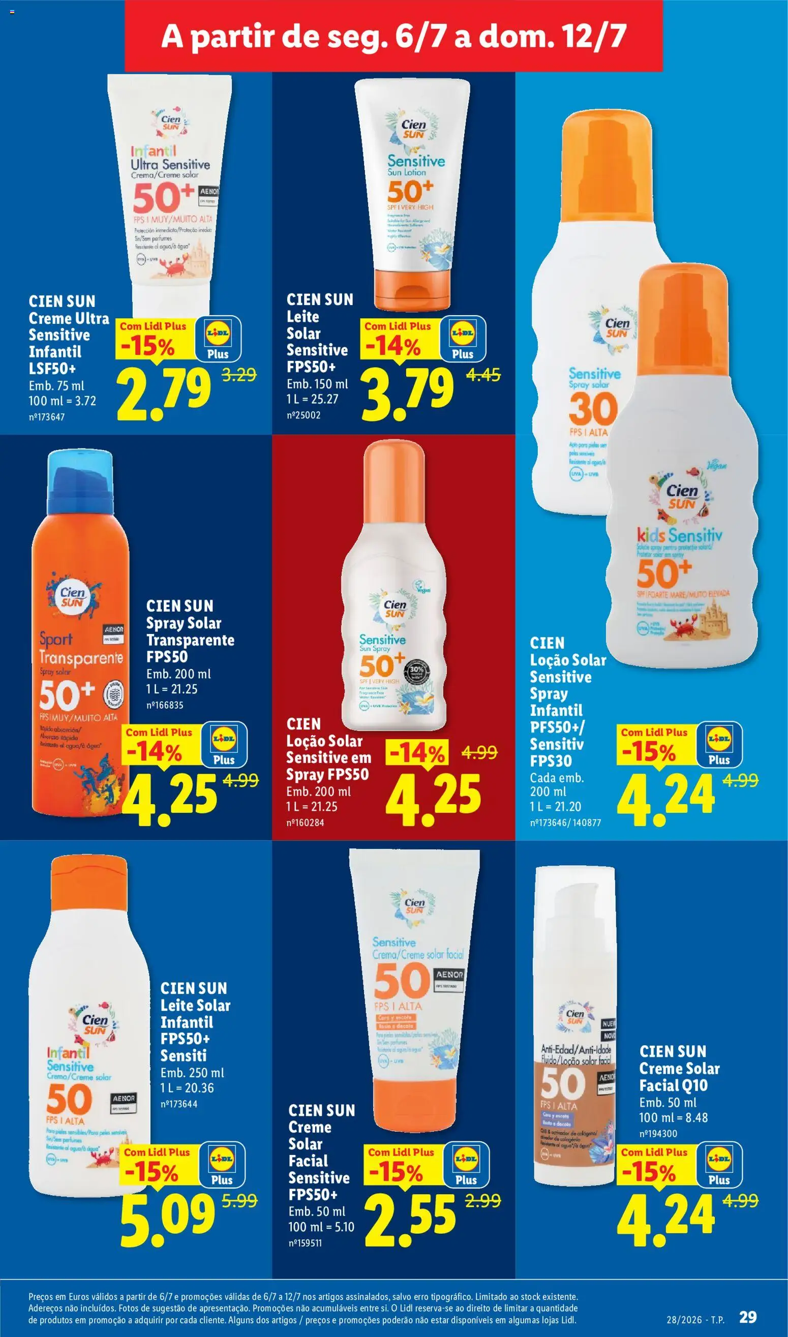 Lidl folheto │ válido de 06/07/2026 | Página: 29 | Produtos: Agua, Perfumes, Leite, Creme