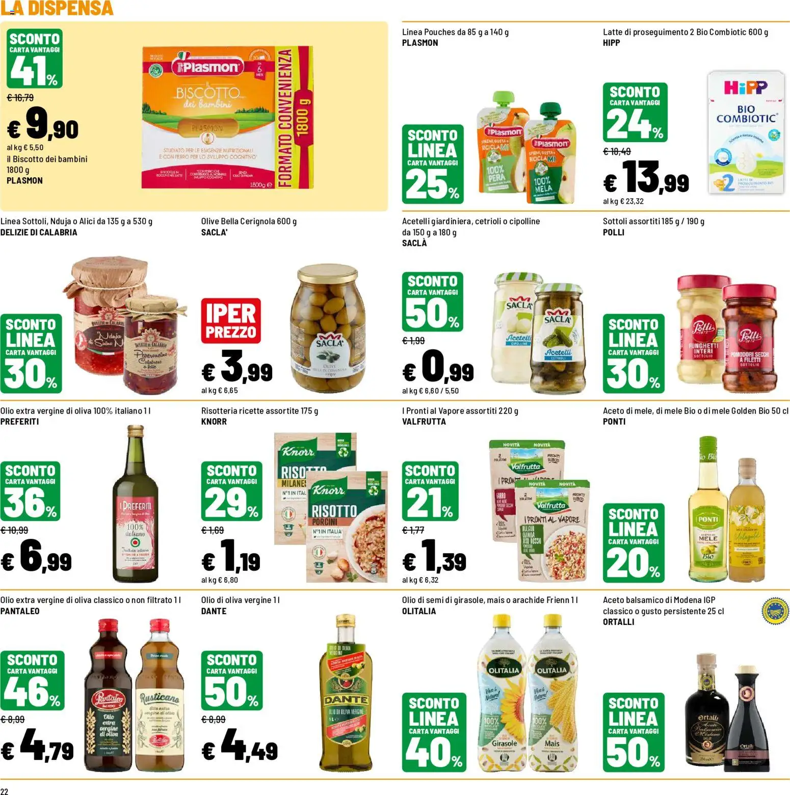 Volantino Iper del 23/10/2026 | Pagina: 26 | Prodotti: Olio di semi, Olio extra vergine, Polli, Ferro