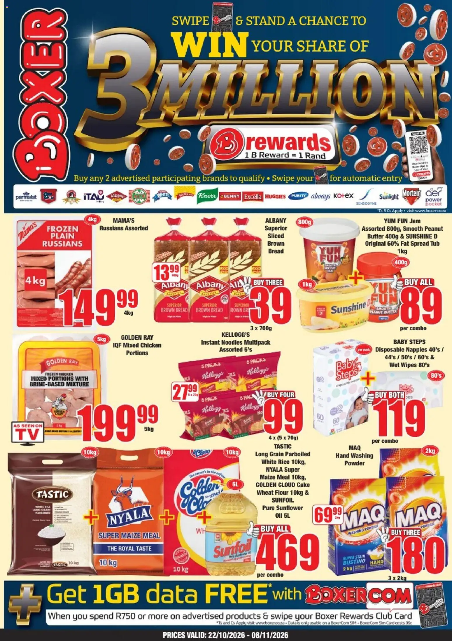 New Boxer catalogue – valid from 22/10/2026 | Page: 1 | Products: Cake, Data, Flour, Jam